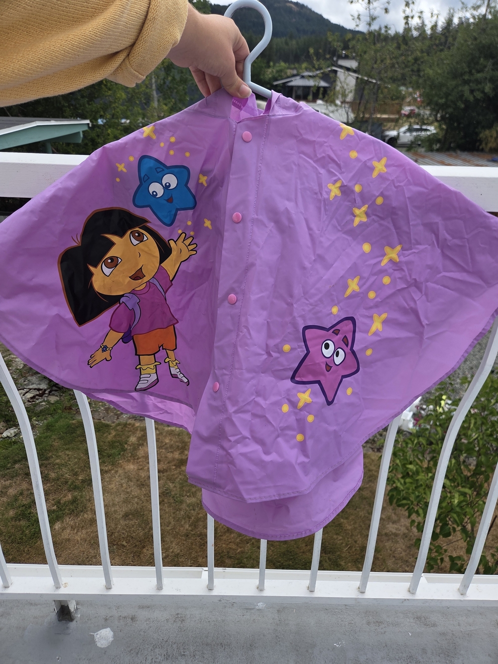 Dora the Explorer Purple Kids Rain Poncho